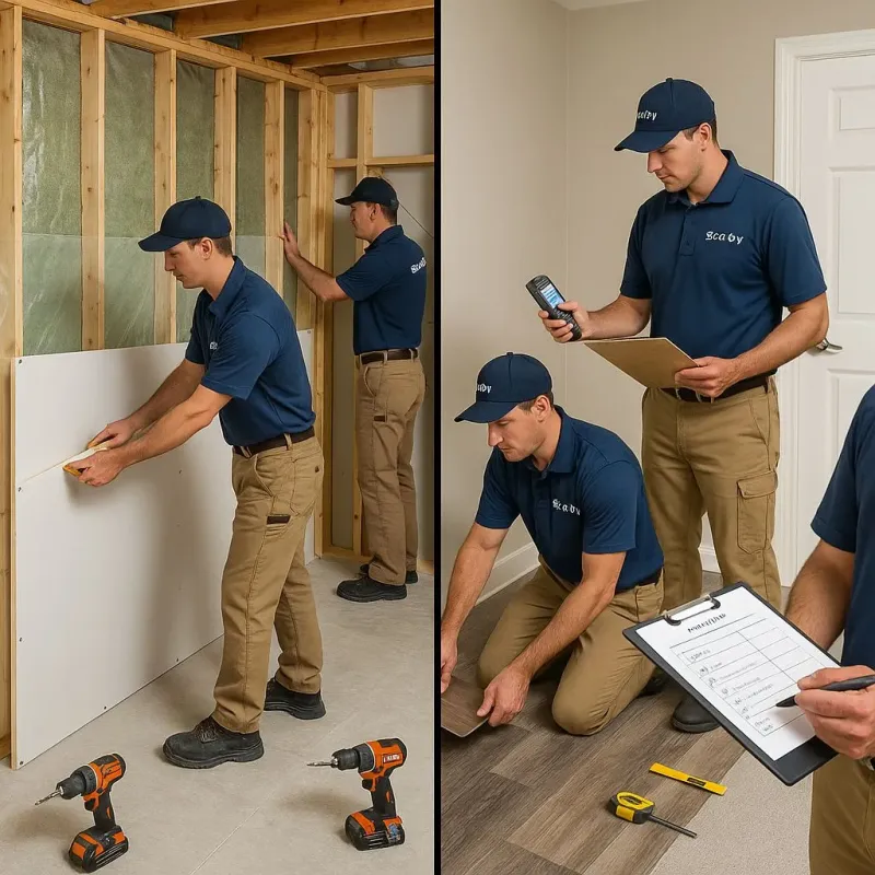 Repairs and Reconstruction process in Weatogue, CT